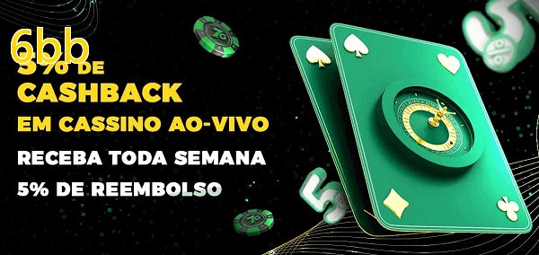Promoções do cassino ao Vivo 6bb